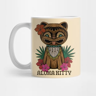 Aloha Kitty Tiki Totem Mug